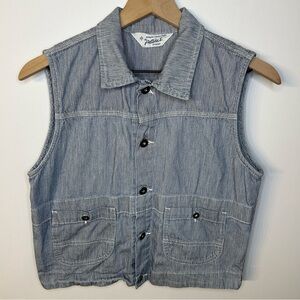 Agolde Event, Adriano Goldschmied Vintage Womens Striped Vest, Size Medium